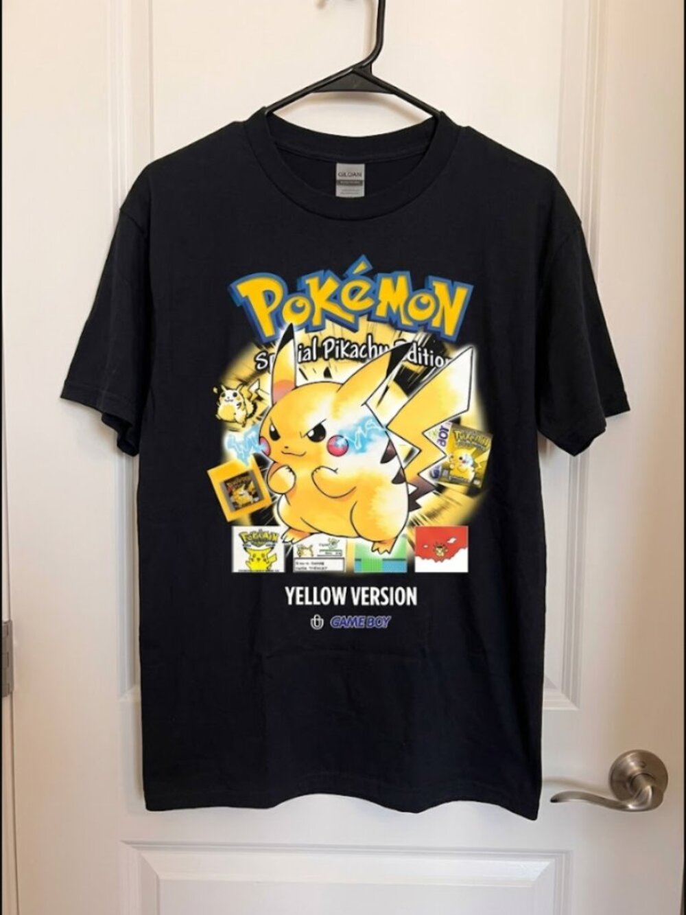 Video Games 'PKMN Yellow Version' Pikachu T-Shirt